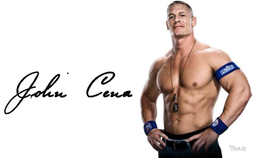 John Cena Possing For Camera Wallpaper