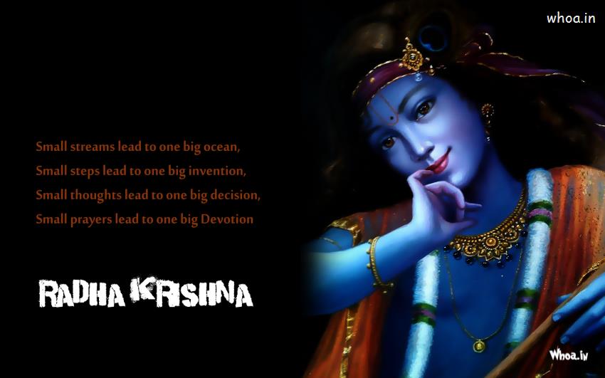 Krishna Wallpapers With Quote