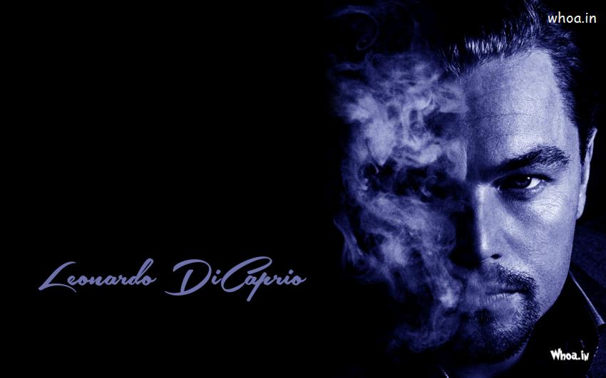 Leonardo Dicaprio Smoking Wallpaper With Dark Background