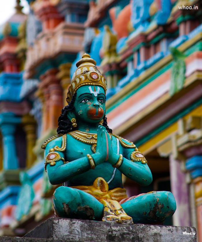 Lord Hanuman Colorful Statue HD Images