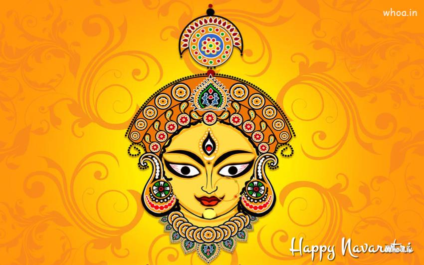 Lord Maa Durga Bless Happy Navratri