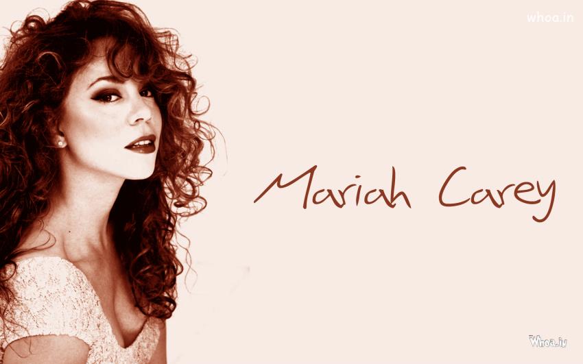 Mariah Carey In Pink Background