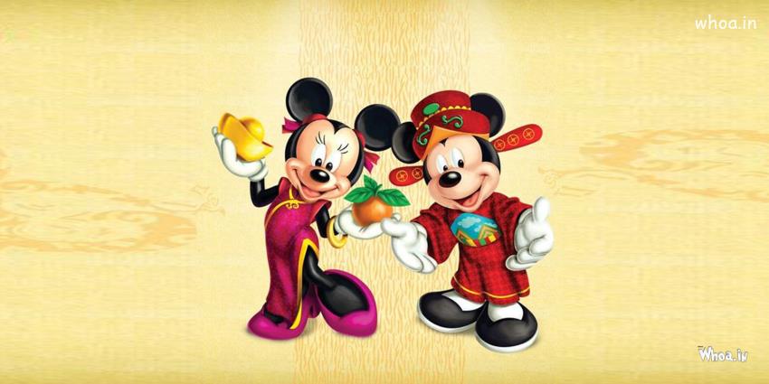 Mickey Mouse And Minnie Mouse HD Wallpaper