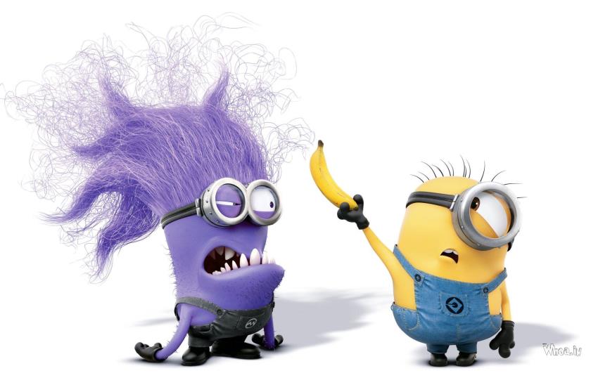  Minions  With Purple Minions  In Despicable Me 2 HD Wallpaper 