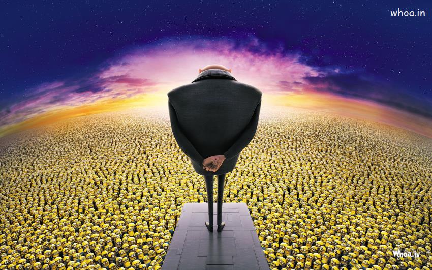 Mr.Gru And Minions In Despicable Me 2 HD Wallpaper