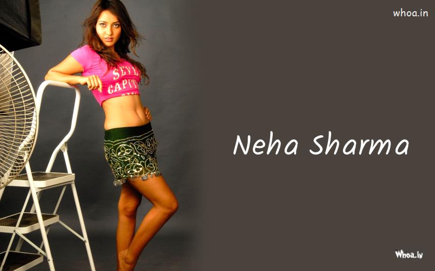 Neha Sharma In Hot Pink Top