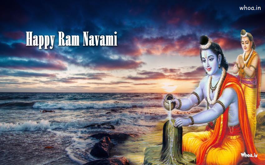 Ram Navmi In Dark Background Wallpaper #2
