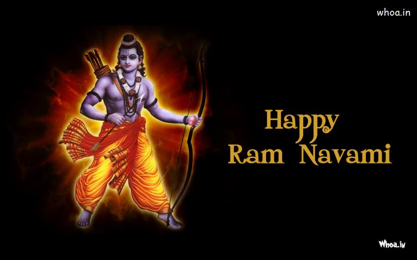 Ram Navmi In Dark Background Wallpaper