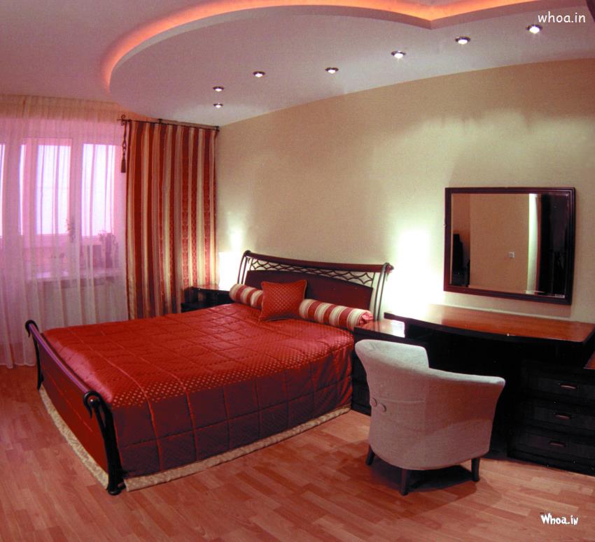 Red Branded Leather Bedroom Design Ideas