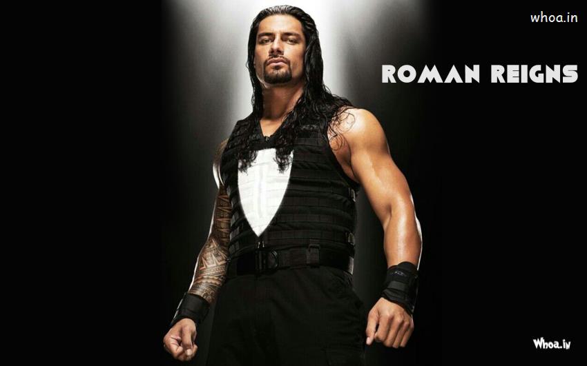 Roman Reigns Posing For Camera Wallpaper