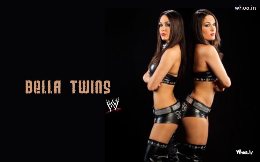 The Bella Twins Black Background Wallpaper