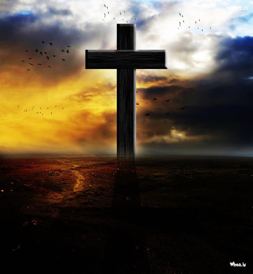 The Cross At Sunset Wallpaper