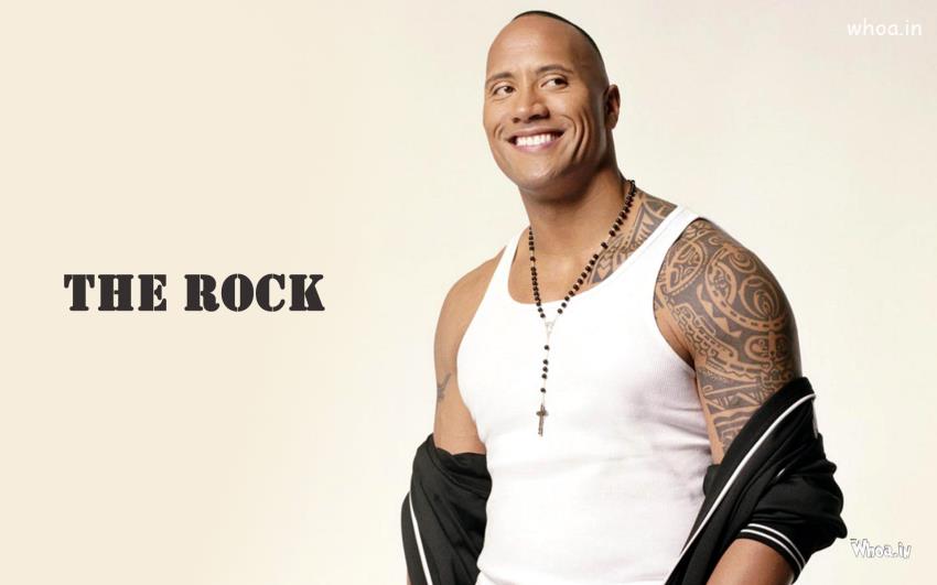 The Rock In White Wallpaper