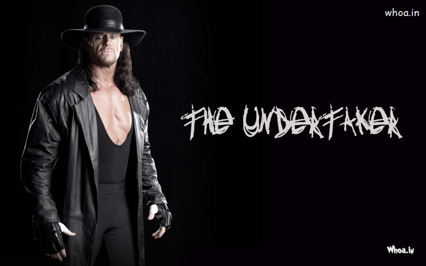 The Undertaker In Black Jacket And Cap