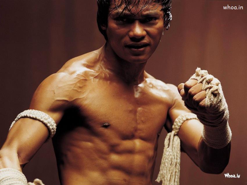 Tony Jaa Fight Style In Ong Bak Wallpaper