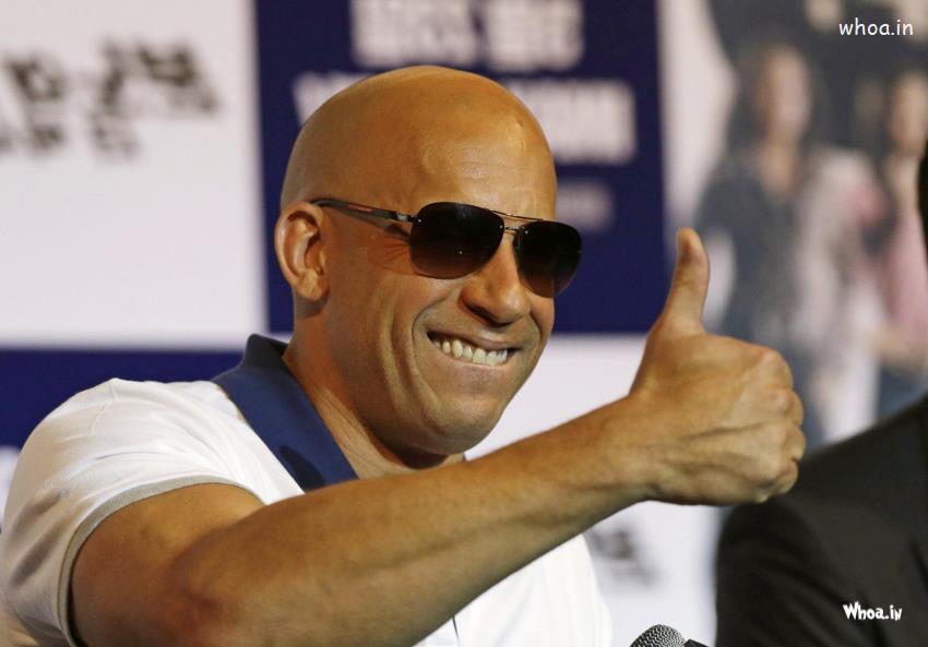 Vin Diesel In Press Conference With Black Sunglass Wallpaper