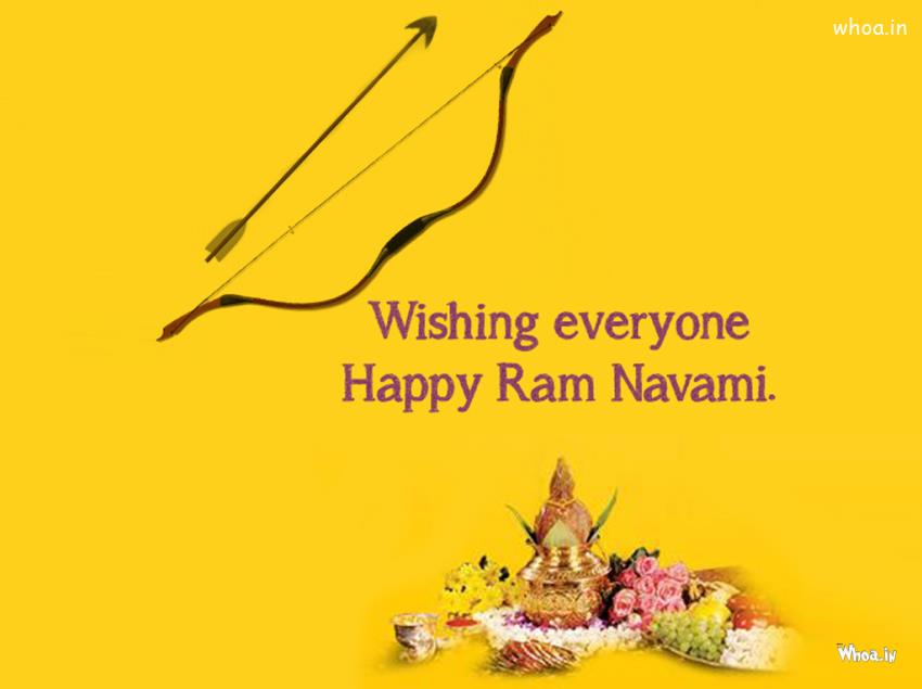 Wishing Everyone Happy Ram Navami HD Wallpaper