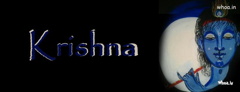 Lord Krishna Dark Facebook Cover
