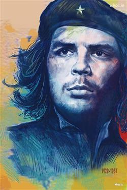 Che Guevara Bule Face Art HD Wallpaper