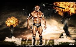 Dave Batista Shirtless with Bomb Blast HD WWE Legend Wallpaper