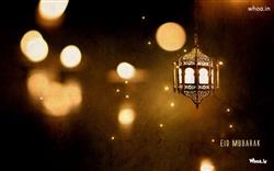 Eid Mubarak With Lighting And Joy HD Wallpaper
