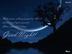 Good Night Thoughts with Blue Night HD Wallpaper