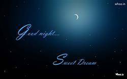 Good Night and Sweet Dream with Dark Night HD Wallpaper