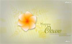 Happy Onam with Celebration Quotes HD Wallpaper