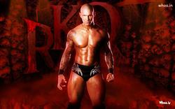 Headhunting Randy Orton with red Background HD Wallpaper 