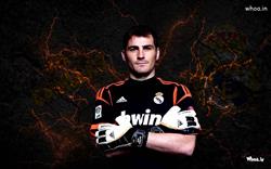 Iker Casillas Face Closeup with Real Madrid Clipart HD Wallpaper