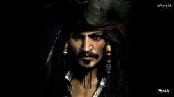 Jack Sparrow as Johnny Depp in Pirate of Caribbean HD Wallpaper