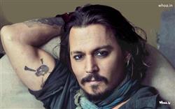 Johnny Depp Hair Style with Face Closeup HD Wallpaper