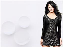 Katrina Kaif Black Top with White Background HD Wallpaper