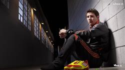 Lionel Messi Black Jacket with Face Closeup HD Wallpaper