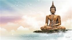 Lord Buddha Samadhi Statue with Lake HD Wallpaper