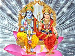 Lord Shree Ram and Mata Sita Darshan Hd Wallpaper