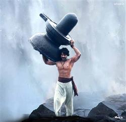 Prabhas with Shivling in Baahubali Movies HD Wallpaper