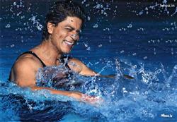 Shah rukh Khan in Swimming Pool HD Wallpaper