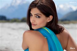 Sonam Kapoor Back less Saree in I Hate Luv Storys Movies HD Wallpaper