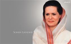Sonia Gandhi White Saree HD Wallpaper