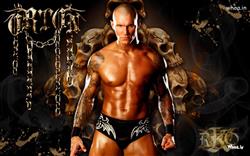 Superstar Randy Orton with Skull Background HD WWE Wallpaper