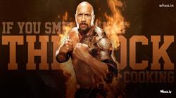 The Rock Fight with Fire Background HD WWE Wallpaper