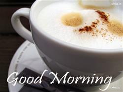 Very Good Morning with Cup of Coffee HD Wallpaper