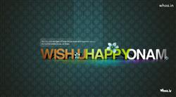 Wish U Happy Onam with Wishes Quotes HD Wallpaper
