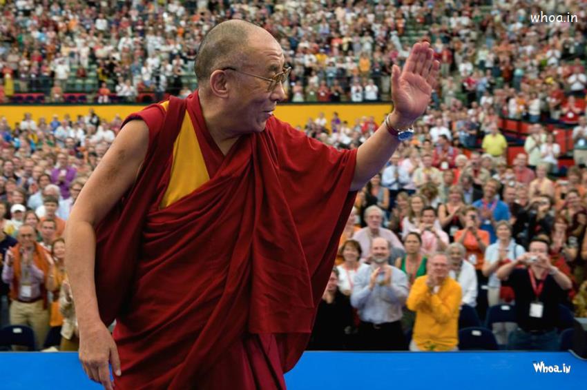 14Th Dalai Lama In Press Conference Hd Wallpaper