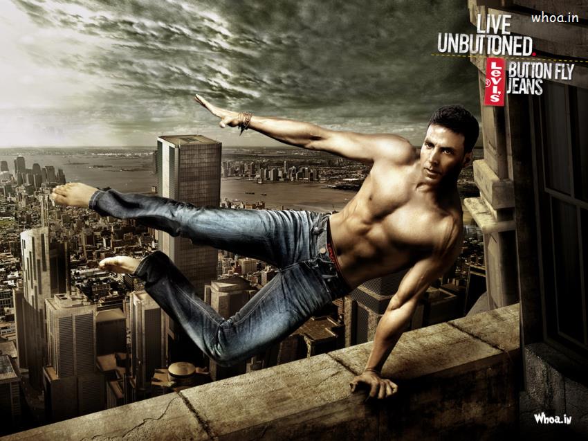 Akshay Kumar Levis Jeans Stunt HD Wallpaper