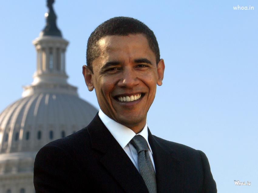 Barack Obama US President Smiley Face HD Wallpaper