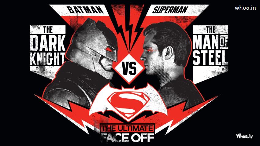 Batman V/S Supermanthe Ultimate Faceoff Hollywood Movies Poster 2016
