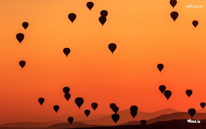 Beautiful Luchtballonnen Flying On The Sky HD Wallpaper