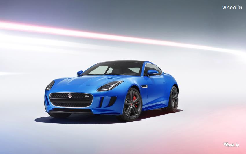 Blue Jaguar Upcoming Car HD Wallpaper